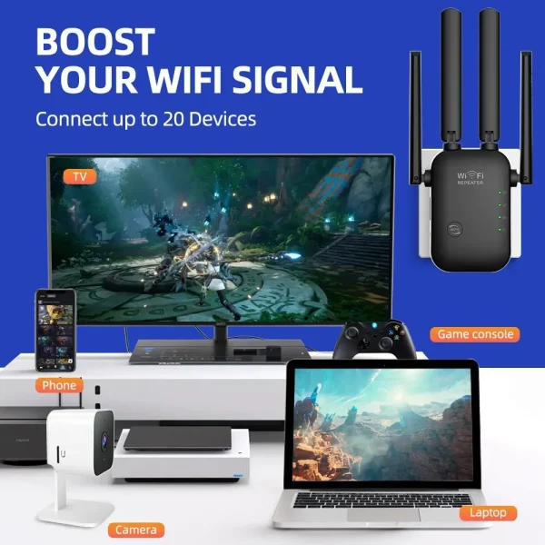 Wireless WiFi Signal Amplifier - Tchalla Electronixs
